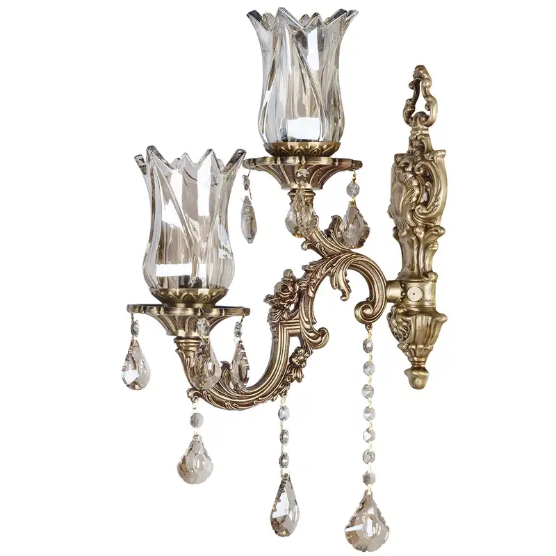 چراغ دیواری دو شعله چشمه نور کد S3503.1-1W-A