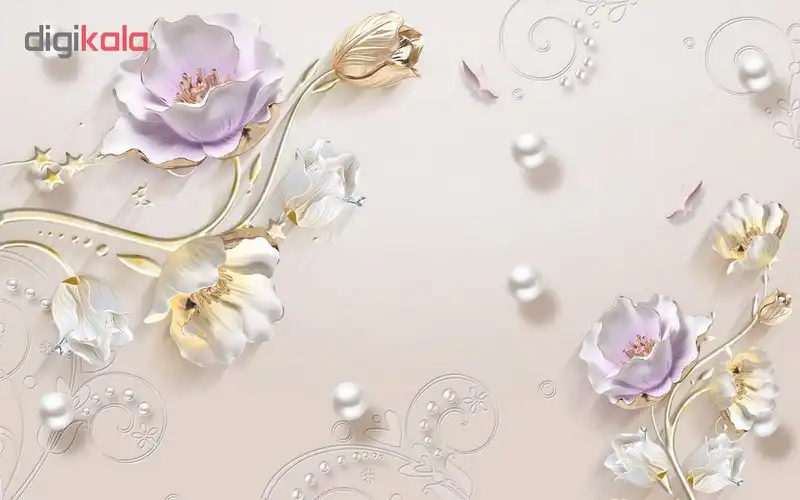 پوستر دیواری سه بعدی طرح گل کد 3DFL292