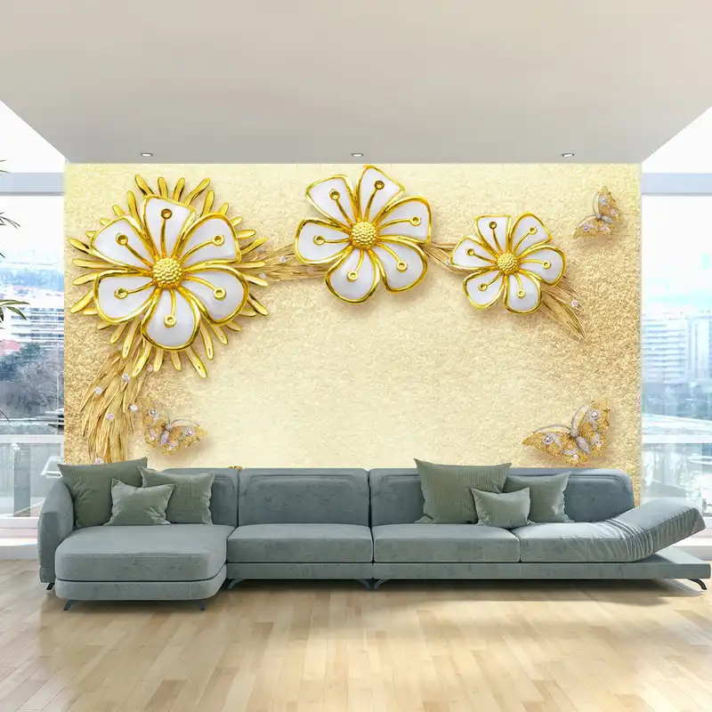 پوستر دیواری سه بعدی طرح گل کد 2118032