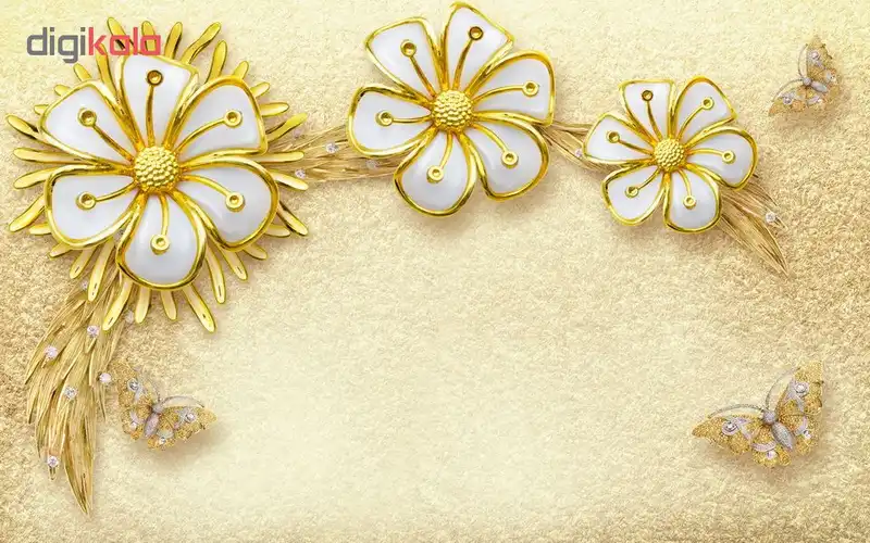 پوستر دیواری سه بعدی طرح گل کد 2118032