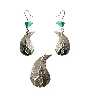 نیم ست نقره زنانه کد CAA017