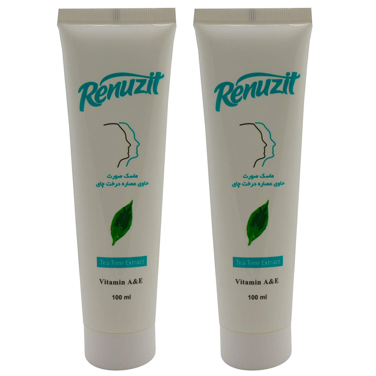 ماسک صورت رینو زیت مدل درخت چای حجم 100 میلی لیتر مجموعه 2 عددی