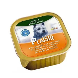 کنسرو غذای سگ پلازیر مدل Alutray with Chicken وزن 300 گرم