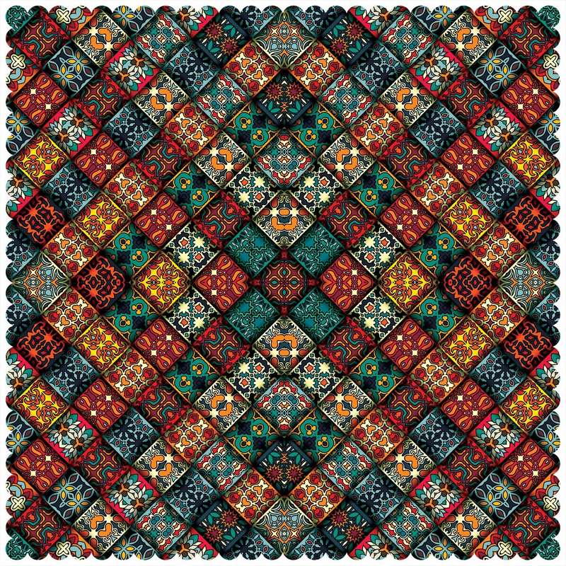 رومیزی رنس مدل T1-42078 سایز 90x95 سانتی متر