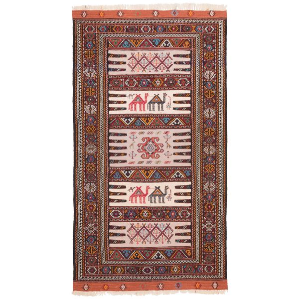 گلیم دستباف دو متری سی پرشیا کد 176023 گلیم دستباف دو متری سی پرشیا کد 176023