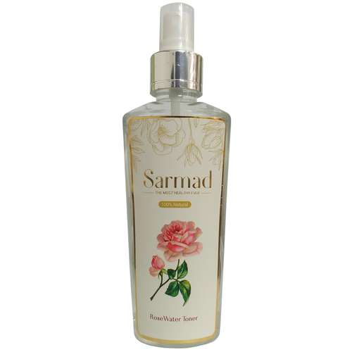 تونر پاک کننده صورت سرمد مدل ROSE WATER حجم 140 میلی لیتر