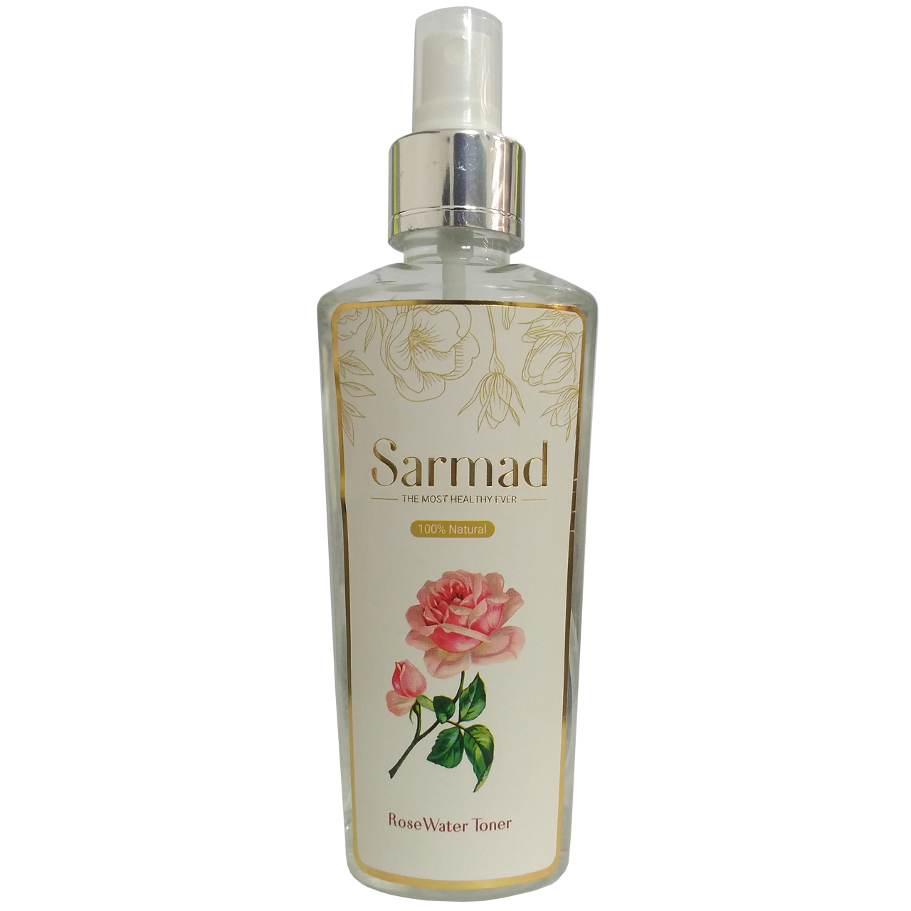 تونر پاک کننده صورت سرمد مدل ROSE WATER حجم 140 میلی لیتر