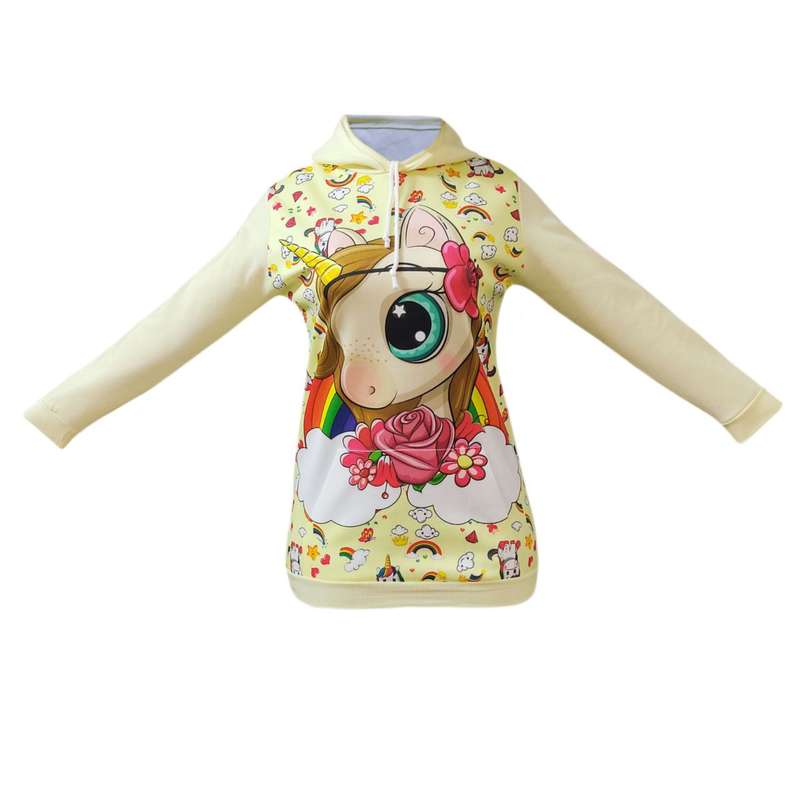 هودی زنانه مدل تکشاخ