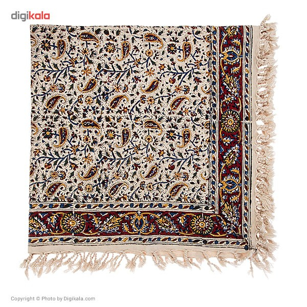 سفره قلمکار ممتاز اثر عطریان طرح 21 سایز 80 × 80 سانتی متر