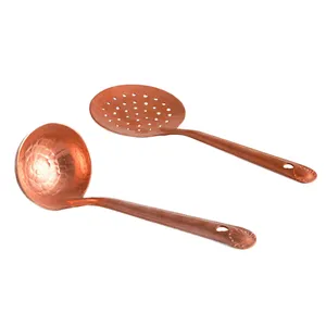 ست کفگیر و ملاقه مسی کد 7