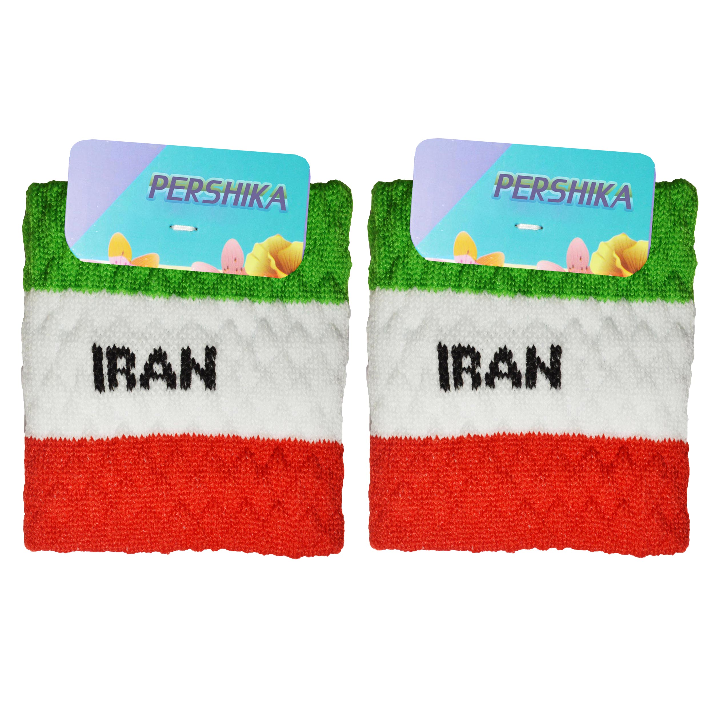 مچ بند ورزشی پرشیکا طرح پرچم کشور ایران بسته 2 عددی