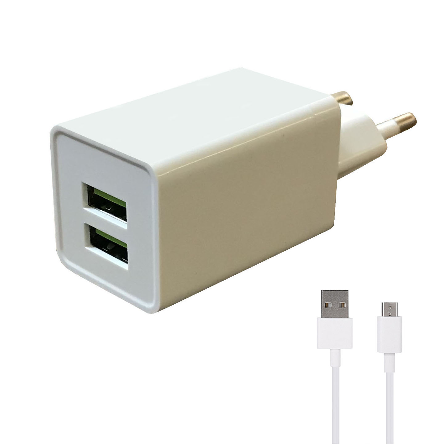 شارژر دیواری مدل PM-96 به همراه کابل تبدیل microUSB 