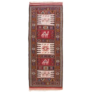 گلیم دستباف کناره طول یک و نیم متر سی پرشیا کد 176056