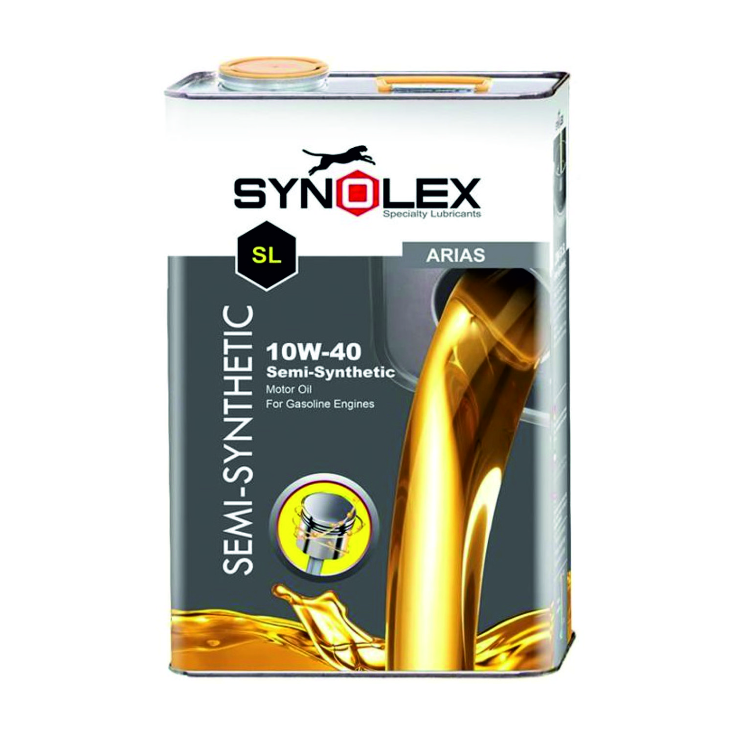 روغن موتور خودرو سینولکس مدل آریاس 10W-40 SL ظرفیت 4000 میلی لیتر