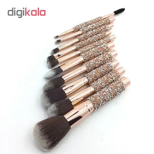 ست برس آرایشی مدل jevel01 مجموعه 10 عددی