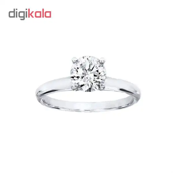 انگشتر نقره زنانه مدل تک نگین کد 437