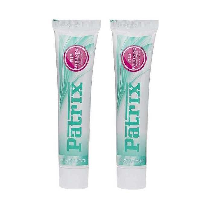 خمیر دندان پاتریکس مدل Plus Whitening حجم 70 میلی لیتر بسته 2 عددی