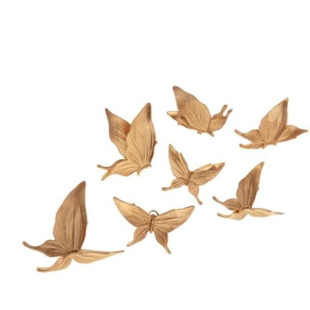 دیوارکوب طرح پروانه کد P01 مجموعه ۷ عددی