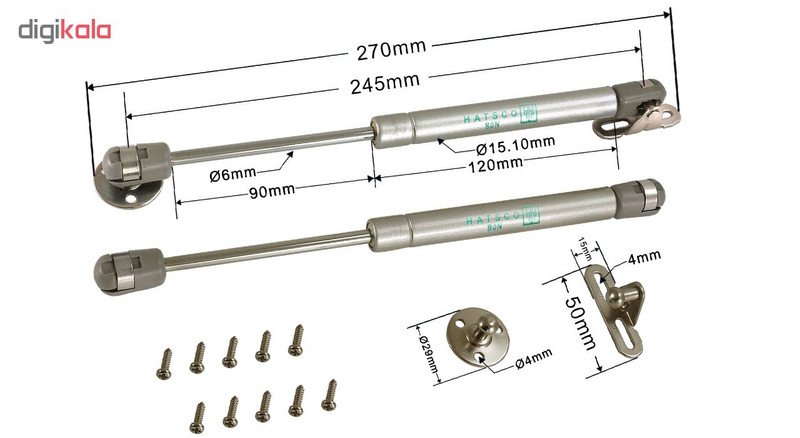 جک کابینت هاتسکو مدل 80N بسته 2 عددی جک کابینت هاتسکو مدل 80N بسته 2 عددی