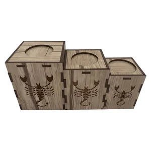 جا شمعی طرح ماه تولد آبان مجموعه 3 عددی