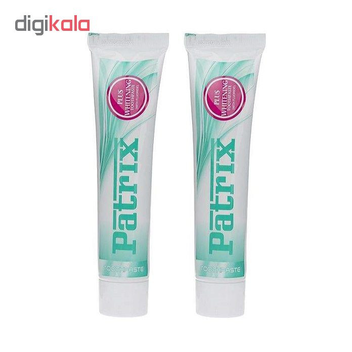 خمیر دندان پاتریکس مدل Plus Whitening حجم 70 میلی لیتر بسته 2 عددی خمیر دندان پاتریکس مدل Plus Whitening حجم 70 میلی لیتر بسته 2 عددی