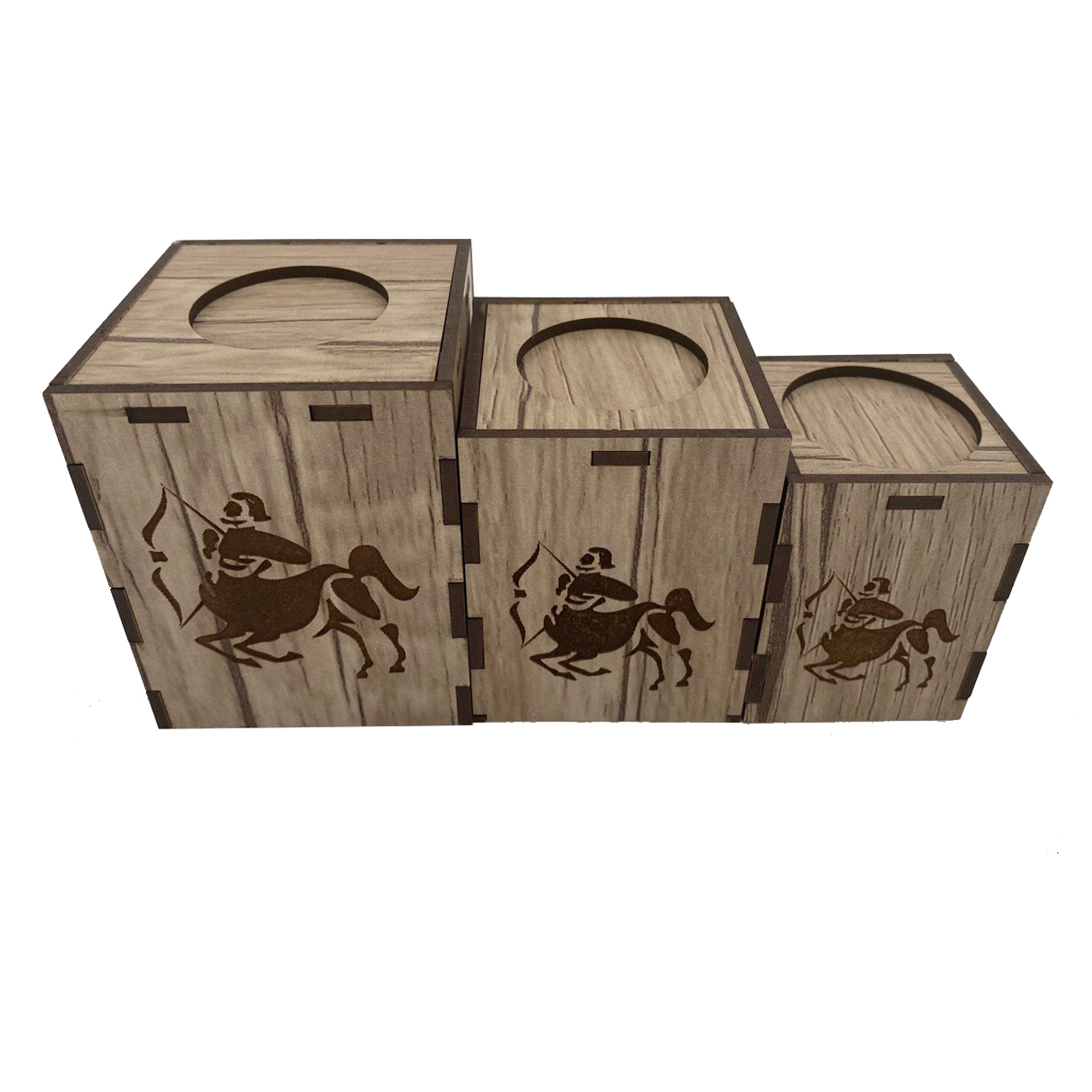 جا شمعی طرح ماه تولد آذر مجموعه 3 عددی