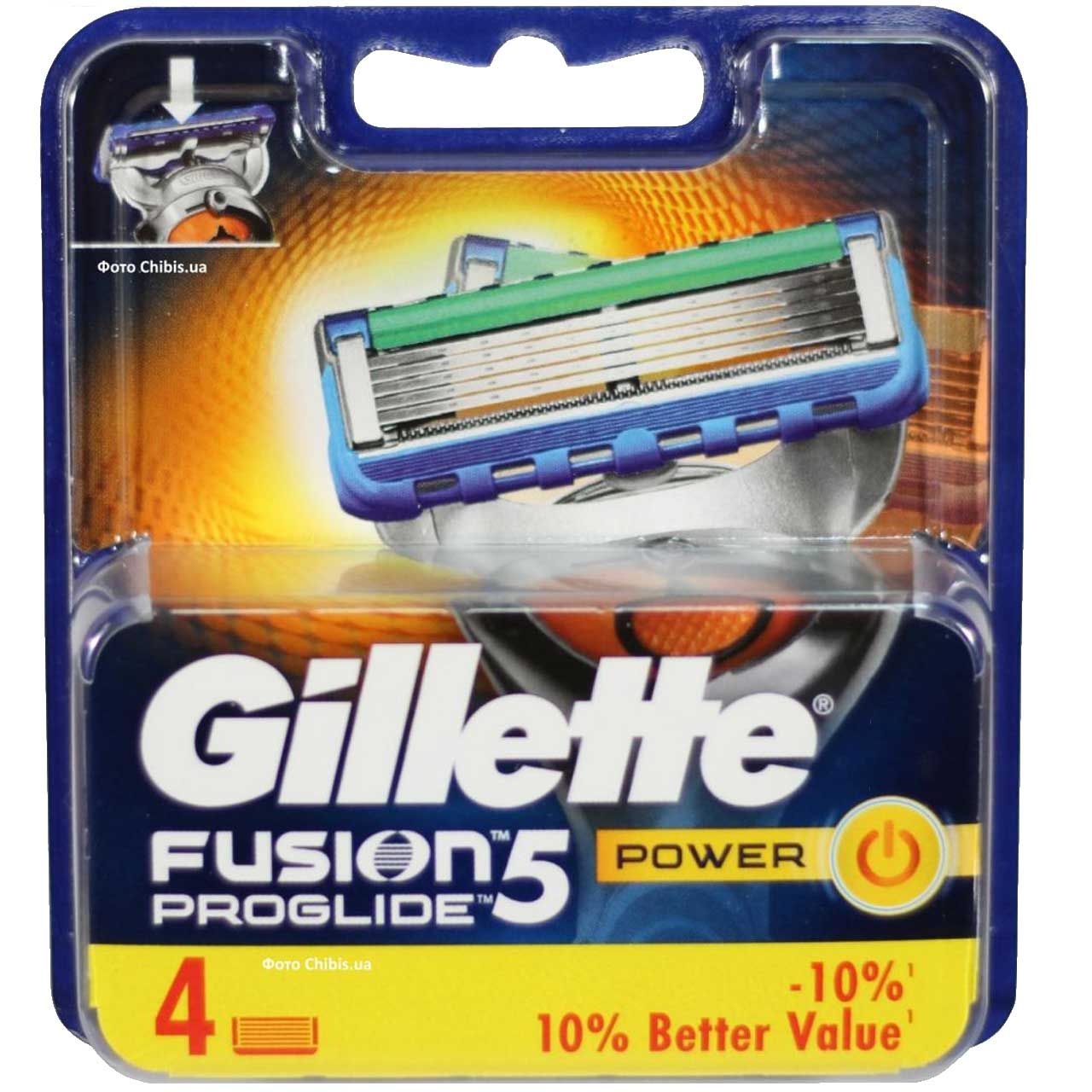 تیغ یدک ژیلت مدل Fusion Proglide Power 5 ‏بسته 4 عددی