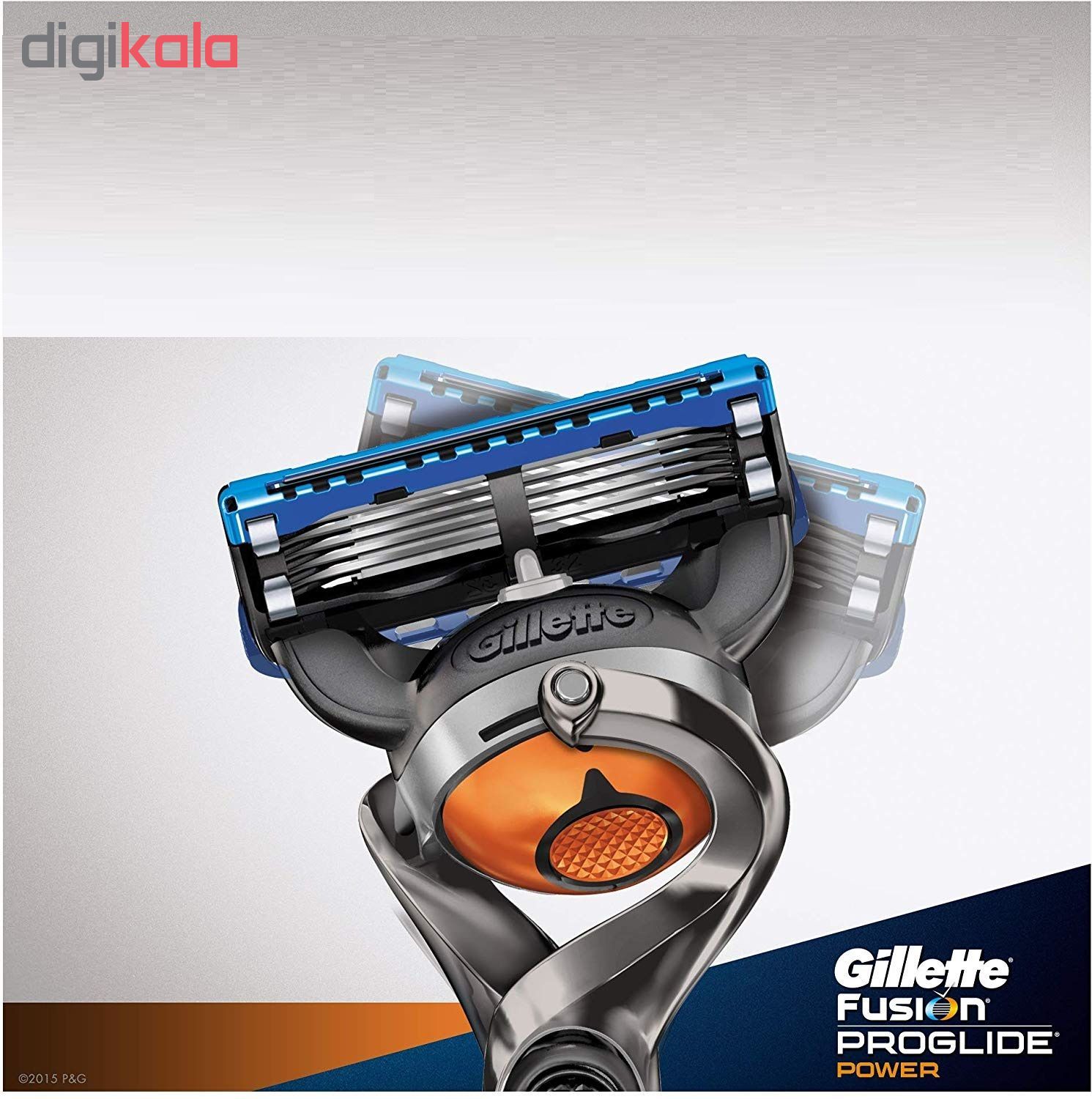 تیغ یدک ژیلت مدل Fusion Proglide Power 5 ‏بسته 4 عددی -  - 4