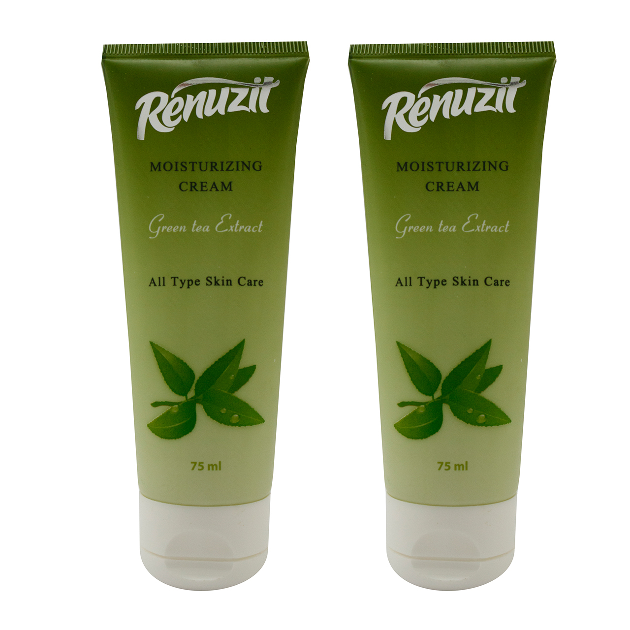 کرم مرطوب کننده رینو زیت مدل Green Tea حجم 75 میلی لیتر مجموعه 2 عددی