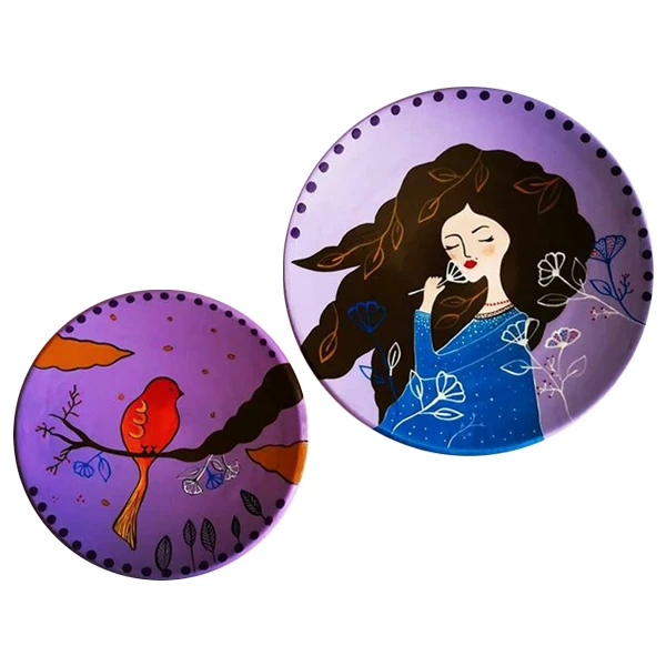 بشقاب سفالی کد D51-A مجموعه 2 عددی