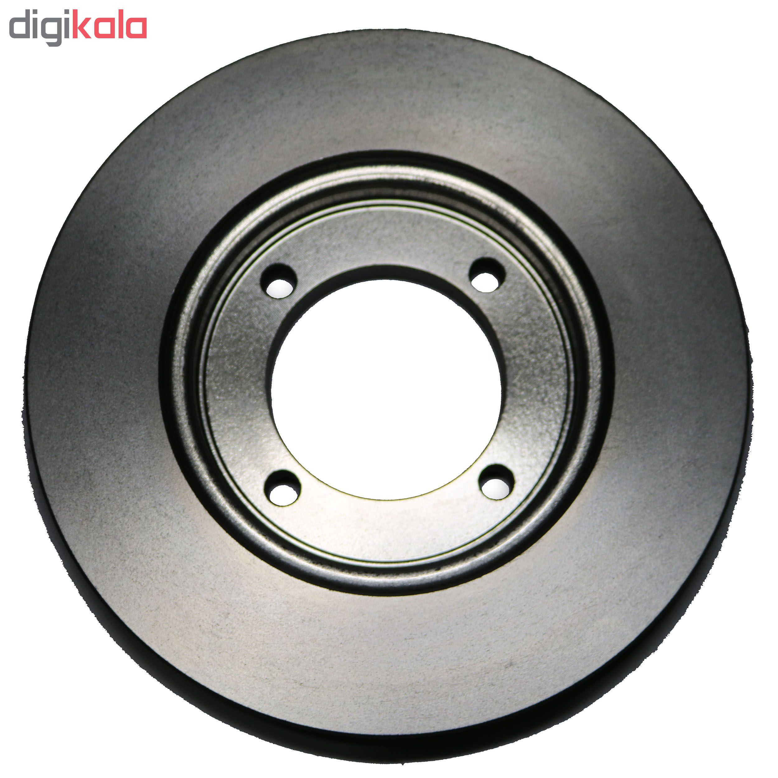 دیسک ترمز چرخ جلو شرکت تولیدی قطعات جلوبندی خودرو ایران لاهیجان کد MDA0133251 مناسب برای پراید بسته دو عددی