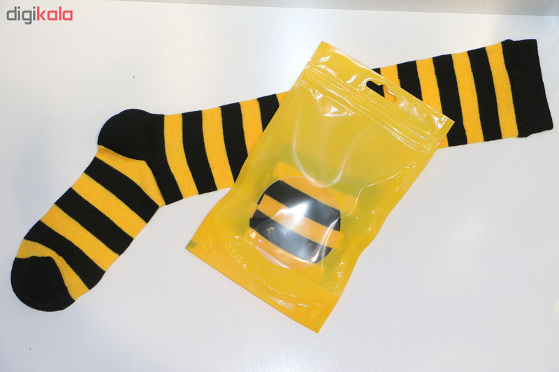 جوراب طرح زنبور مدل BEE01