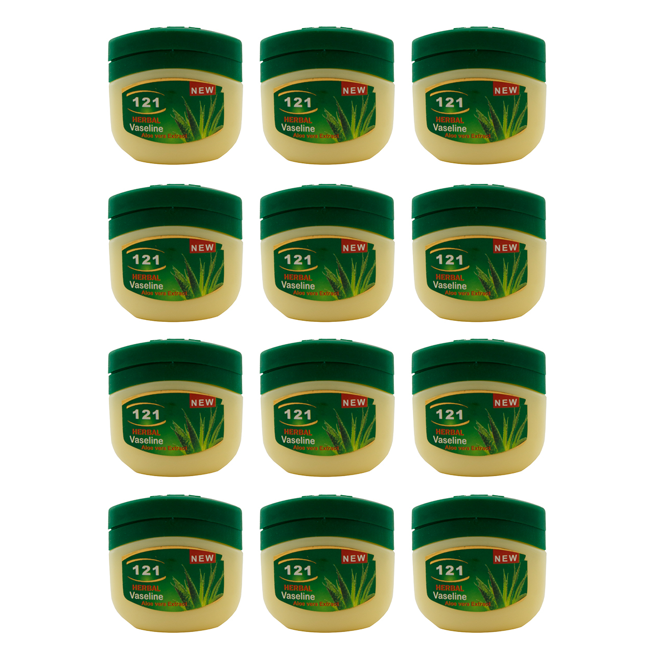 وازلین 121 مدل Aloe vera حجم 120 میلی لیتر مجموعه 12 عددی
