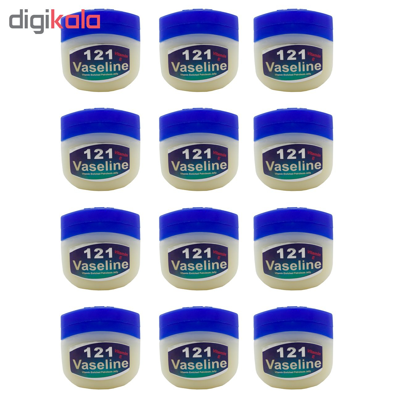 وازلین 121 مدل VA101 حجم 120 میلی لیتر مجموعه 12 عددی