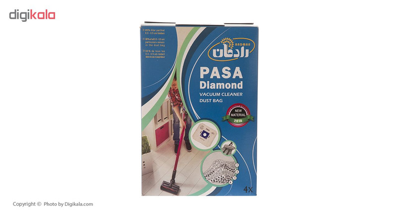 پاکت جاروبرقی رادمان مدل PASA Diamond - بسته 4 تایی