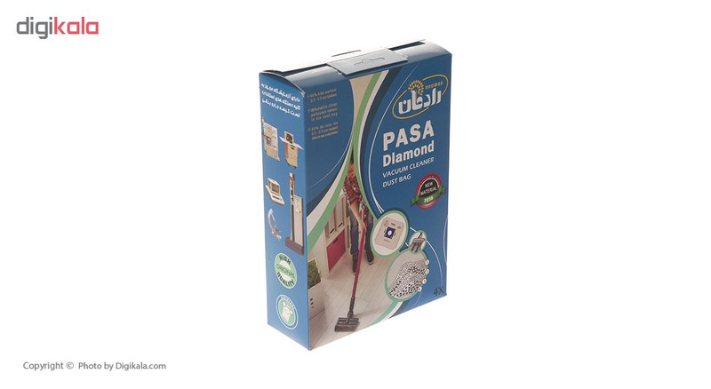 پاکت جاروبرقی رادمان مدل PASA Diamond - بسته 4 تایی