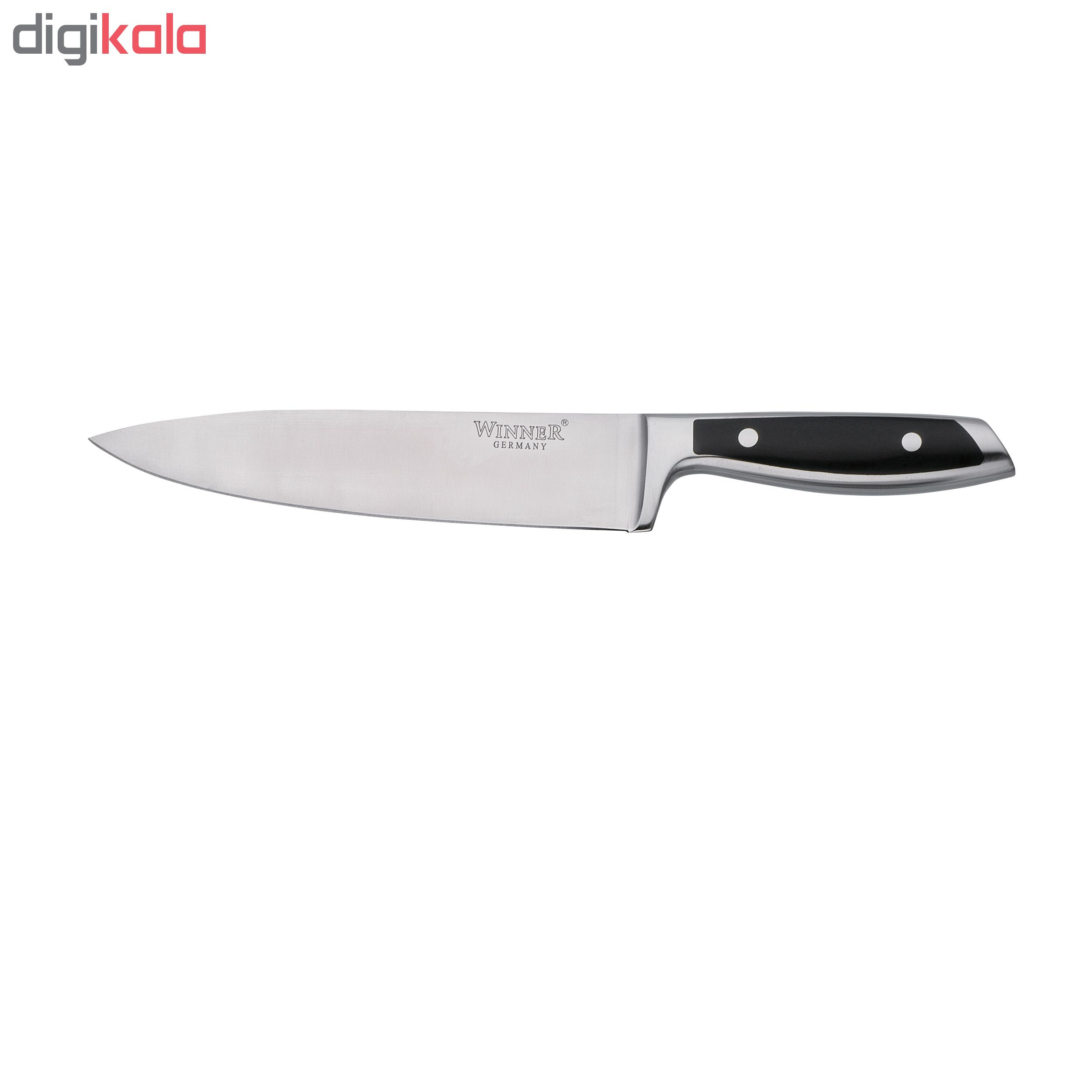 سرویس چاقو آشپزخانه 10 پارچه وینر کد W7335P به همراه چاقو تیزکن