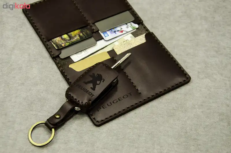 ست هدیه چرمینه اسپرت طرح پژو کد 60027-T2