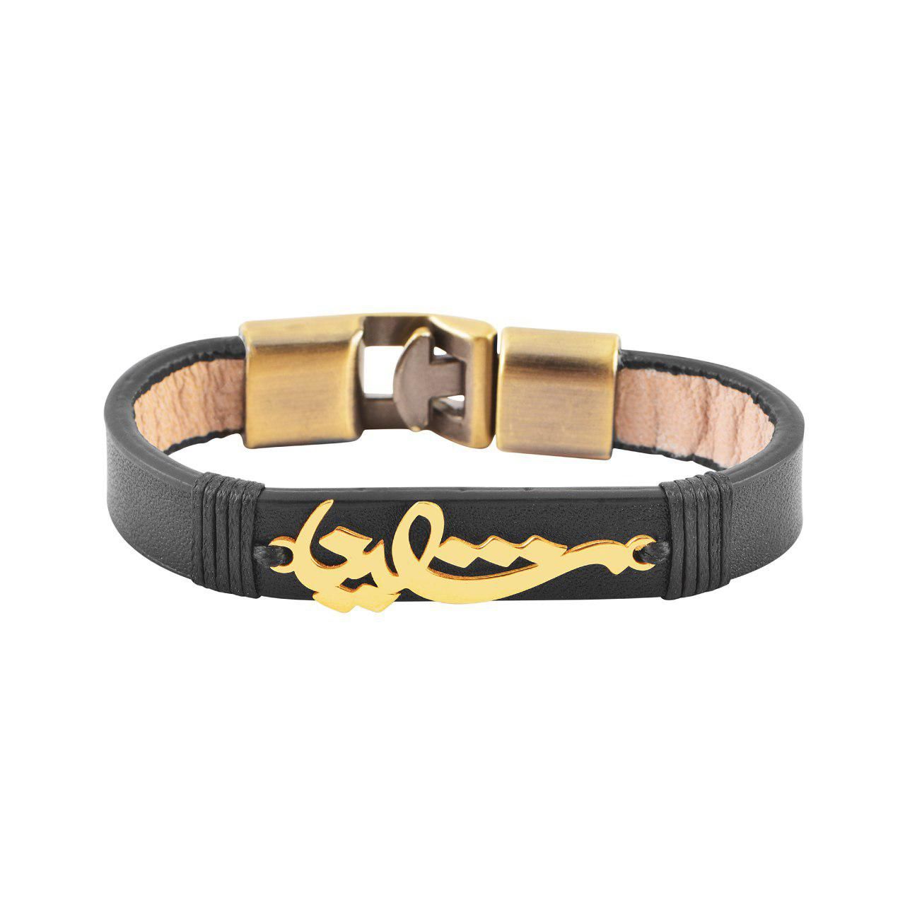 دستبند طلا 18 عیار زنانه کابوک طرح شاینا کد C0234 -  - 1