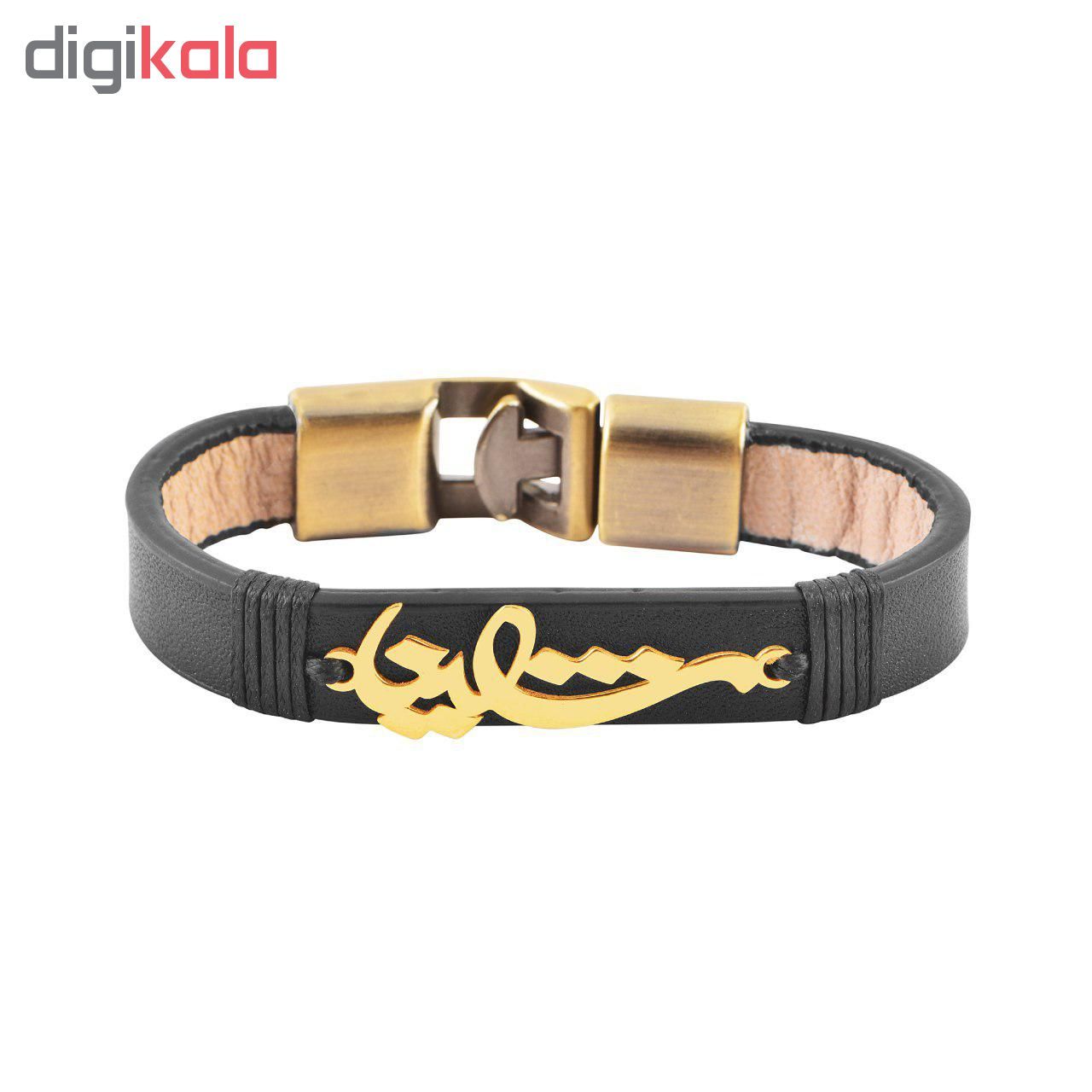 دستبند طلا 18 عیار زنانه کابوک طرح شاینا کد C0234 -  - 2