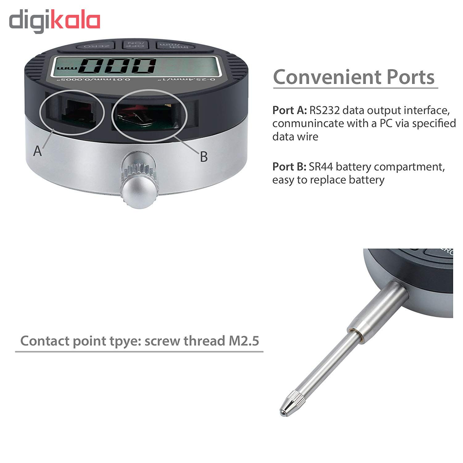 ساعت اندیکاتور دیجیتال مدل mm-254