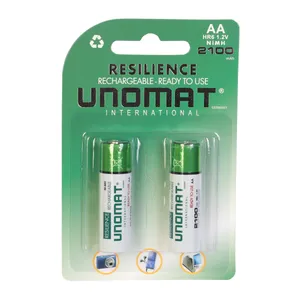 Unomat HR6 Rechargeable AA Battery Pack of 2
