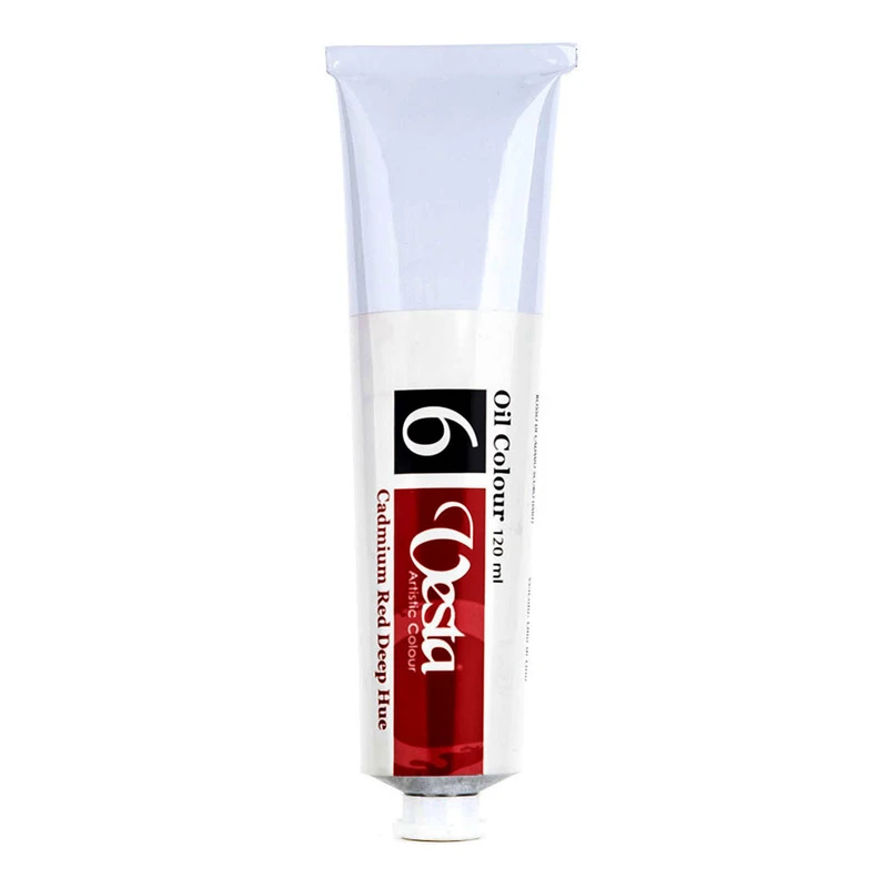 رنگ روغن وستا مدل Cadmium Red Deep Hue 6 حجم 120 میلی لیتر