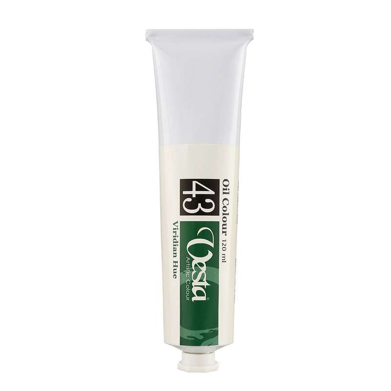 رنگ روغن وستا مدل Viridian Green Hue 43 حجم 120 میلی لیتر