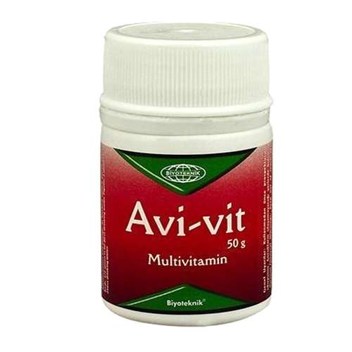 مولتی ویتامین پرندگان بیوتکنیک مدل Avi-vit وزن 50 گرم