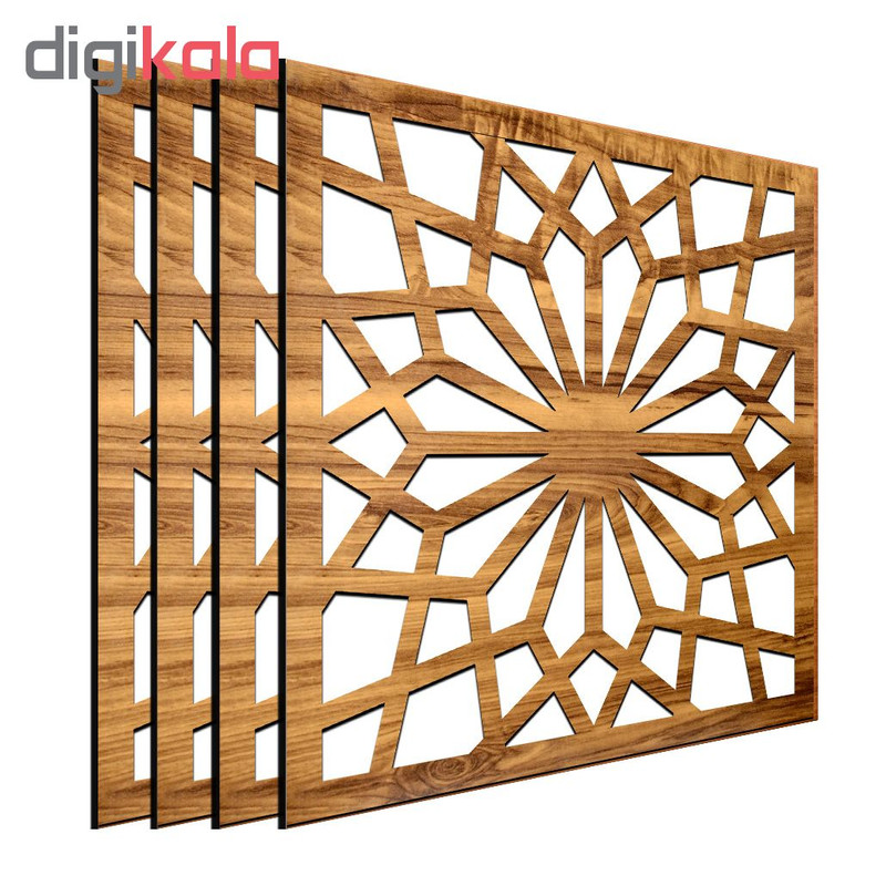 تایل سقفی کد LMG0048-A سایز 60*60 سانتی متر بسته 4 عددی