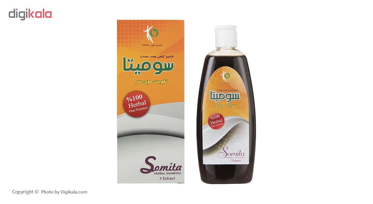 شامپو تقویت کننده مو سومیتا مدل Herbal حجم 300 میلی لیتر