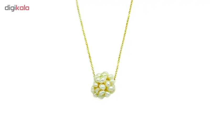 گردنبند طلا 18 عیار زنانه زرمان مدل ZMM0949 طرح خوشه مروارید