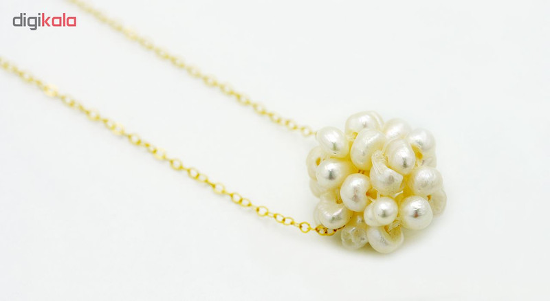 گردنبند طلا 18 عیار زنانه زرمان مدل ZMM0949 طرح خوشه مروارید گردنبند طلا 18 عیار زنانه زرمان مدل ZMM0949 طرح خوشه مروارید