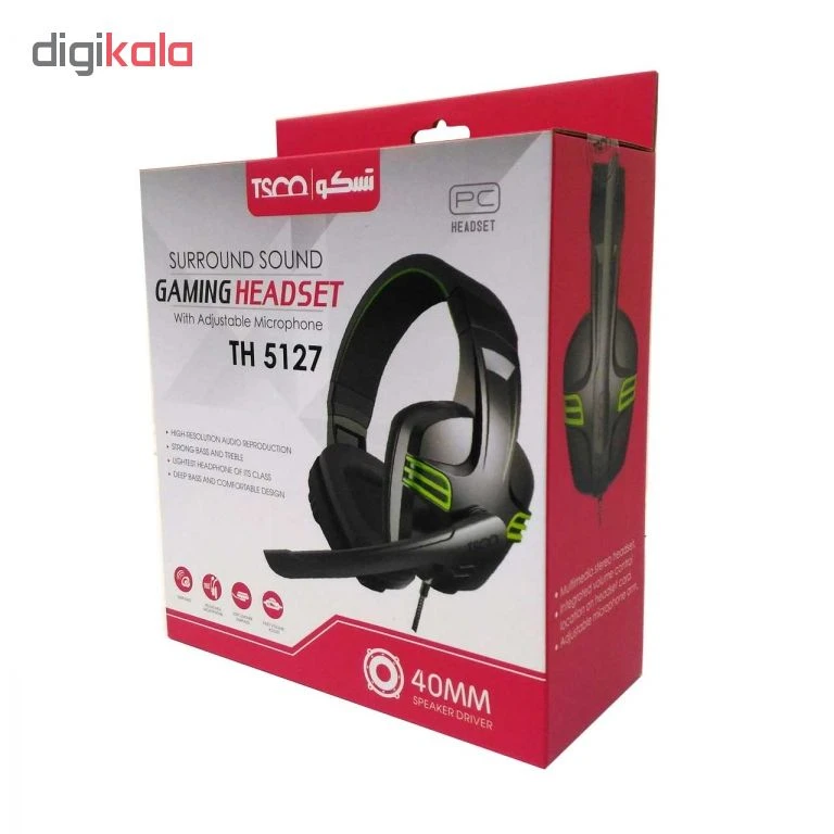 عکس شماره 5 : هدست مخصوص بازی تسکو مدل th 5127